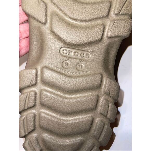Crocs Comfort Off-road Sport Slip On Clogs With adjustable Strap Tan Mens 9 - Picture 5 of 7